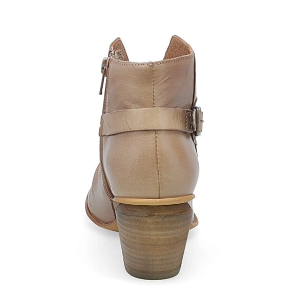 NEW MIZ MOOZ Made In Portugal Leather Joella Booties in beige for women 825 6m3 - Picture 6 of 9